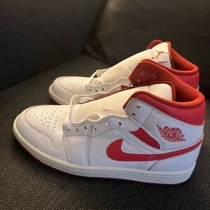 Nike Red and White Sneakers